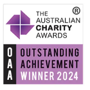 Australian Charity Awards Outstanding Achievement Winner 2024